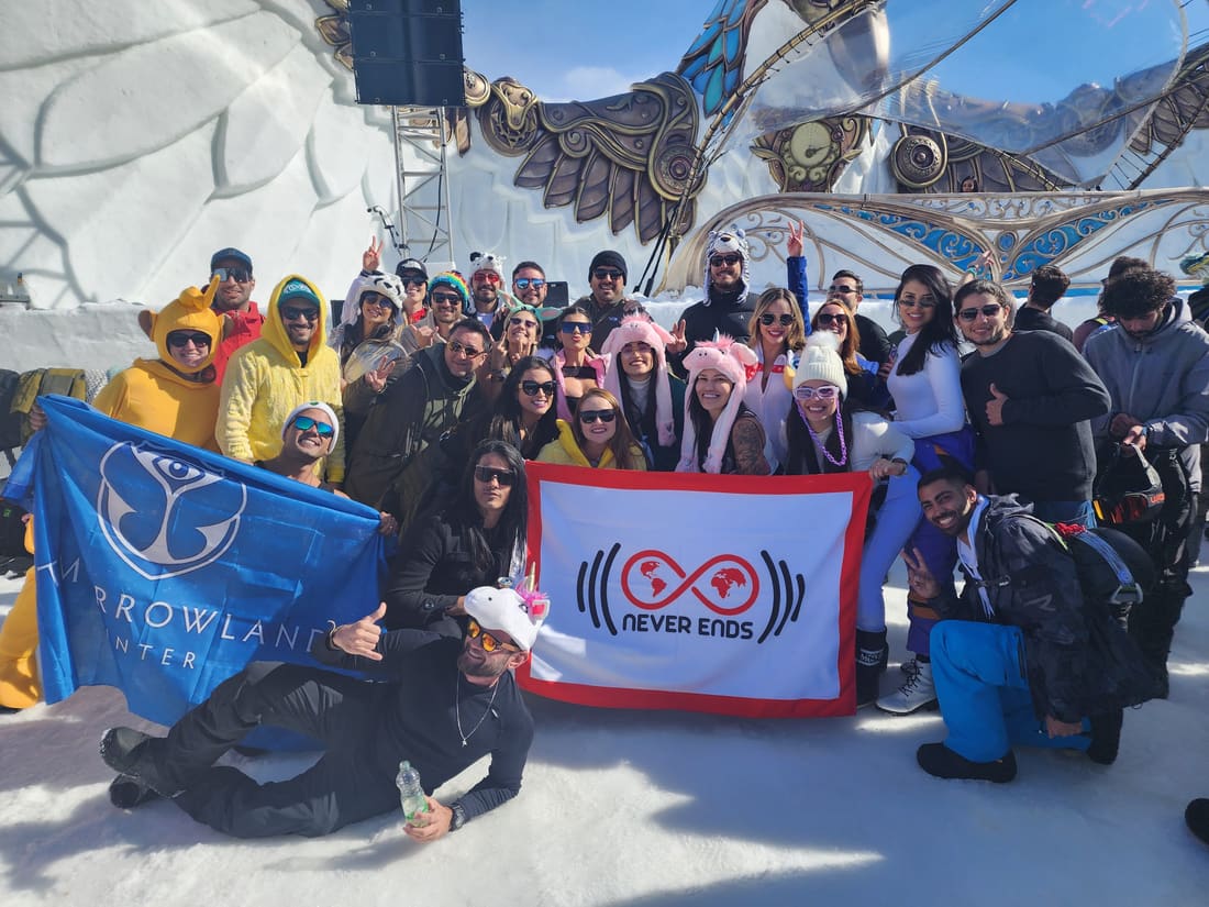 Grupo Never Ends na Tomorrowland Winter em 2023